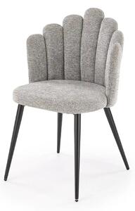 Scaun K552, gri/negru, stofa clasica/metal, 53x53x83 cm