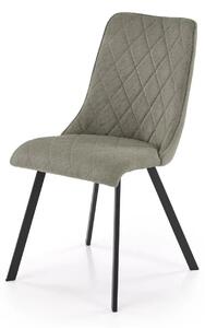 Scaun K561, verde/negru, stofa clasica/metal, 44x58x85 cm