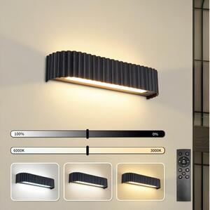 Brilagi - LED reglabilă aplică de perete FALCON MODERN LED/14W/230V 40 cm neagră + telecomandă