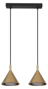 Brilagi - Lustră suspendată pe cablu CONE DOUBLE 2xGX53/15W/230V auriu