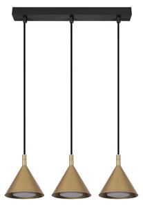Brilagi - Lustru suspendat pe cablu CONE TRIPLE 3xGX53/15W/230V auriu