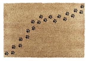 Covoraș de intrare din fibre de nucă de cocos 40x60 cm Paw Prints – Artsy Doormats
