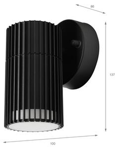 Aplică de perete pentru exterior cu spot LANTHEA 1xGU10/11W/230V IP44, neagră