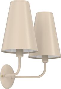 Aplica de perete TORTOLA 2xE14/15W/230V bej