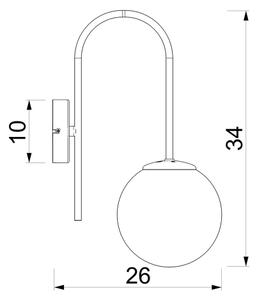 Aplica de perete CAMBRIDGE 1xE14/15W/230V verde