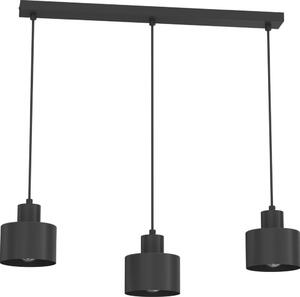 Lustră pe cablu PARKLA, 3x E27/15W/230V, negru