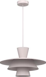 Lustră suspendată pe cablu PLATO, 1xE27/15W/230V, crem