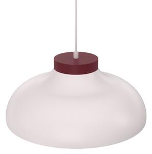 Lustră pe cablu BASCA 1xE27/15W/230V crem/vișiniu