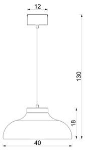 Lustră pe cablu BASCA 1xE27/15W/230V crem/vișiniu