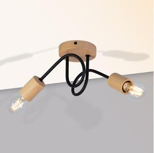 Candelabru aplicat OXFORD 2xE27/15W/230V pin/negru