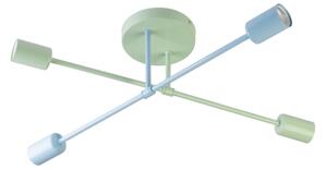 Lustră aplicată CAMBRIDGE, 4 x soclu E27, 15 W, 230 V, verde/albastru