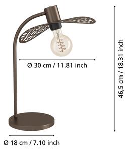 Eglo 44126 - Lampă de masă SWABY, 1xE27/60W/230V, finisaj bronz