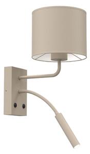 Aplica de perete ARDEN 1xE27/15W/230V + 1xG9/8W bej