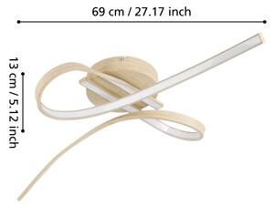 Eglo 901103 - Plafonieră LED SELVINA, 20,5 W, 230 V, maro