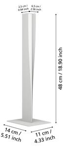 Eglo 901834 - Lampă de masă LED dimabilă RGBW BOLOGNANO-Z LED/9W/230V gri