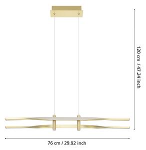 Eglo 901226 - Lustră suspendată cu cablu COLMEAL LED/21W/230V, auriu