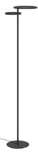 Eglo 901974 - Lampă de podea LED reglabilă CASTELPOTO LED/16W/230V + LED/12W neagră