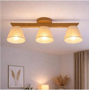 Lustr ANTONIO 3xE14/40W/230V, montaj plafon, stejar