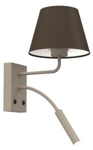 Aplica de perete ARDEN 1xE27/15W/230V + 1xG9/8W bej/maro