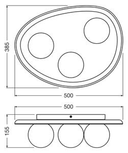 Osram - Plafonieră ACACIA NEST 3xG9/5W/230V din acacia
