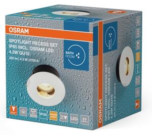 Osram - Spot LED încastrat pentru baie 1xGU10/4,3W/230V 2700K IP65 alb