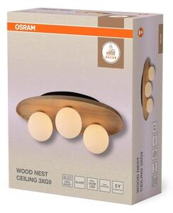 Osram - Plafonieră WOOD NEST 3xG9/5W/230V lemn de cauciuc