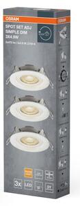 Osram - Set 3x corpuri de iluminat încastrate SPOT LED/4,9W/230V 2700K albe