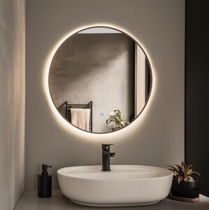 Brilagi-LED Oglindă de baie NOVARA LED/19W/230V 60 cm neagră IP44 CRI 90 reglabilă + CCT