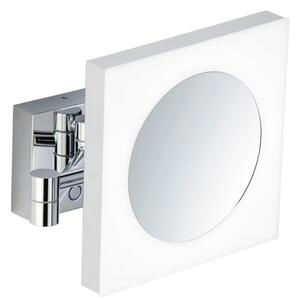 Kronenbach Universal oglindă cosmetică 20x20 cm pătrate cu iluminare crom 29.475.255.0004