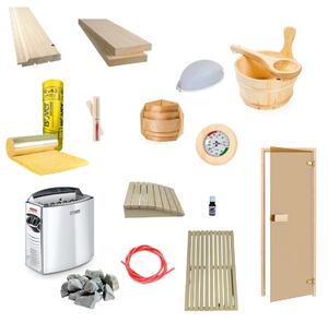 Kit DIY sauna finlandeza Waincris Saune BASIC 3 1,5x1,5x2,1m