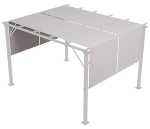 Outsunny Copertină Pergolă Rezervă UV 3x3(m) 4.9x1.2m Ușor de Instalat Kaki | Aosom Romania