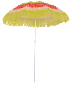 Outsunny Umbrelă Hawaiană Portabilă, Acoperitoare Ø160cm, Impermeabilă, Înălțime până la 180cm