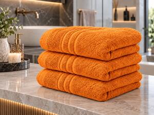 Prosop CONFORT 70 x 140 cm portocaliu, 100% bumbac
