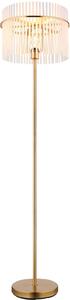 Globo Lighting Gorley lampă de podea 1x60 W alb-transparent-auriu 15698SM