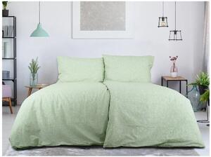 Lenjerie de pat din bumbac Renforce GREEN FLOWERS verde Dimensiune lenjerie de pat: 70 x 90 cm | 140 x 200 cm