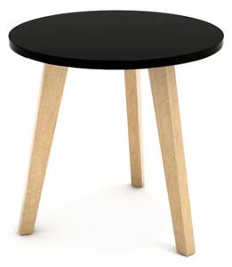 Masă de cafea în stil scandinav 40 cm - negru