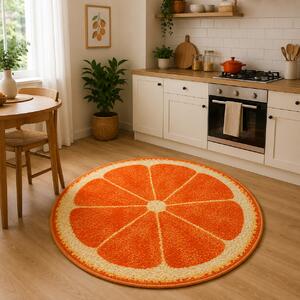 Covor Kolibri, Rotund, Orange 11173, 67x67 cm, 2300 gr mp