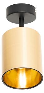 Spot modern negru cu auriu - Lofty