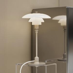 Louis Poulsen Lampa de masă PH 2/1, bej lucios, Ø 20 cm, Bej, Camera de zi / sufragerie, Sticlă, Design
