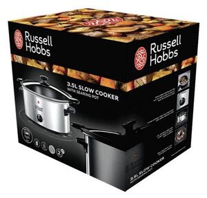 Slow Cooker Russell Hobbs Cook 22740-56, 160 W, 3,5 l, 2 programe, Pastreaza caldura, Inox