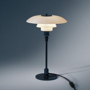 Louis Poulsen Lampa de masă PH 3/2, albastru închis, Ø 28 cm, Albastru, Camera de zi / sufragerie, Sticlă, Design