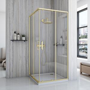 Cabină de duș Rea City 90x90 cm Gold