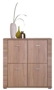Comoda GRESS, sonoma stejar, cu 4 usi, 92.8x39x94 cm
