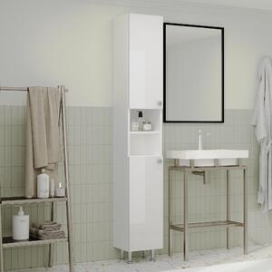 Soldat haaus Zaria, 2 Usi, Alb lucios/Alb, MDF, L 30 x l 27 x H 190 cm