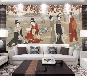 Fototapet Grup de femei în haine tradiționale japoneze, Fototapet designer, Fototapet populare, u13926 - Tapeko.ro