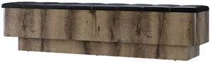 Bancheta JAGGER, stejar monastery/negru, PAL, 167,5x43,5x40,5 cm