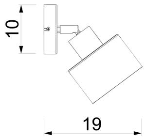 Aplica spot de perete PARKLA 1xE27/15W/230V bej/auriu