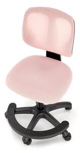 Scaun birou copii NANI, roz/negru, stofa/plasa, 52x56x85-95 cm