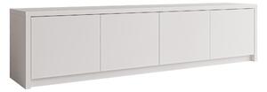 Comodă TV Lectio, Alb, PAL laminat, 51x198x40cm, 47.5 kg