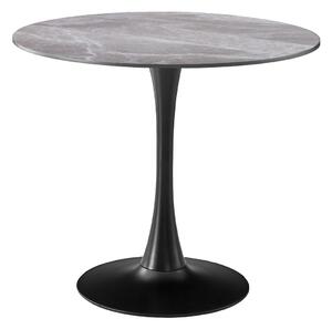 Masa 2HOME still Tulip rotunda, Marbel Gri, picior fix, 80*70cm